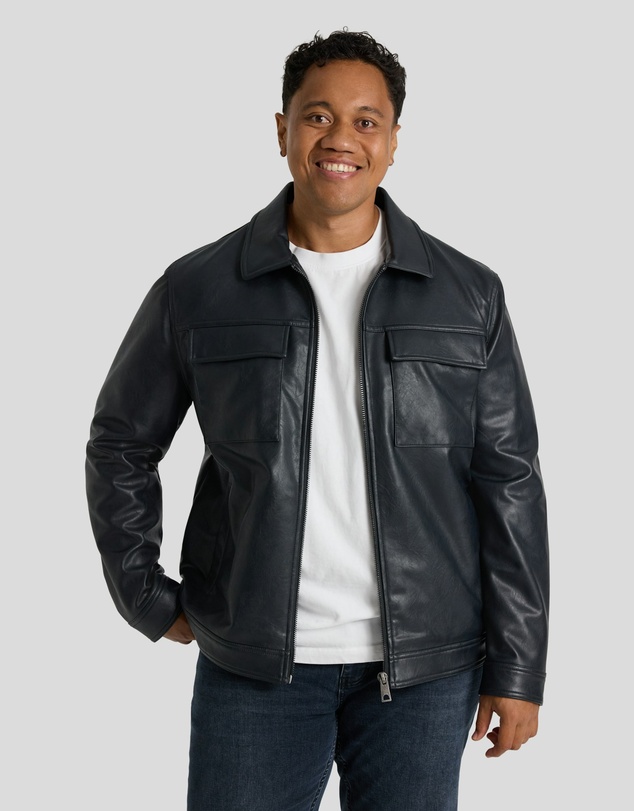 Johnny Bigg - Rebel Faux Leather Jacket