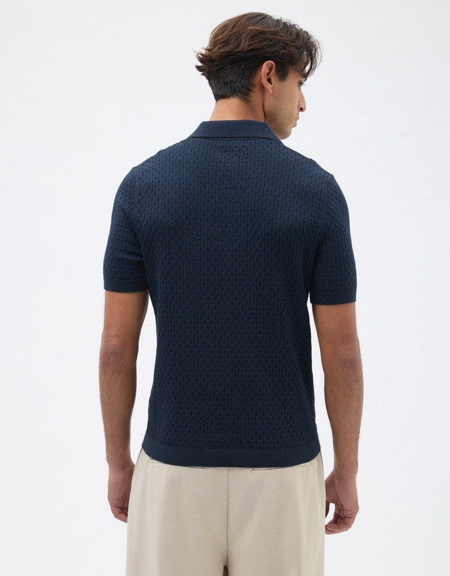 AERE - Honey Comb Knit Polo