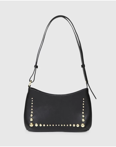 Belle & Bloom - Girls Like Us Studded Leather Shoulder Bag