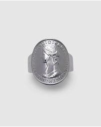 Von Treskow - Small Curved Coin Ring