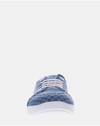 Vionic - Pismo Casual Sneaker - Blue Checkered Denim