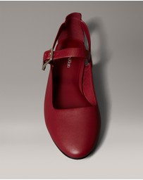Calvin Klein - Leather Airfit Cushioned Ballerinas