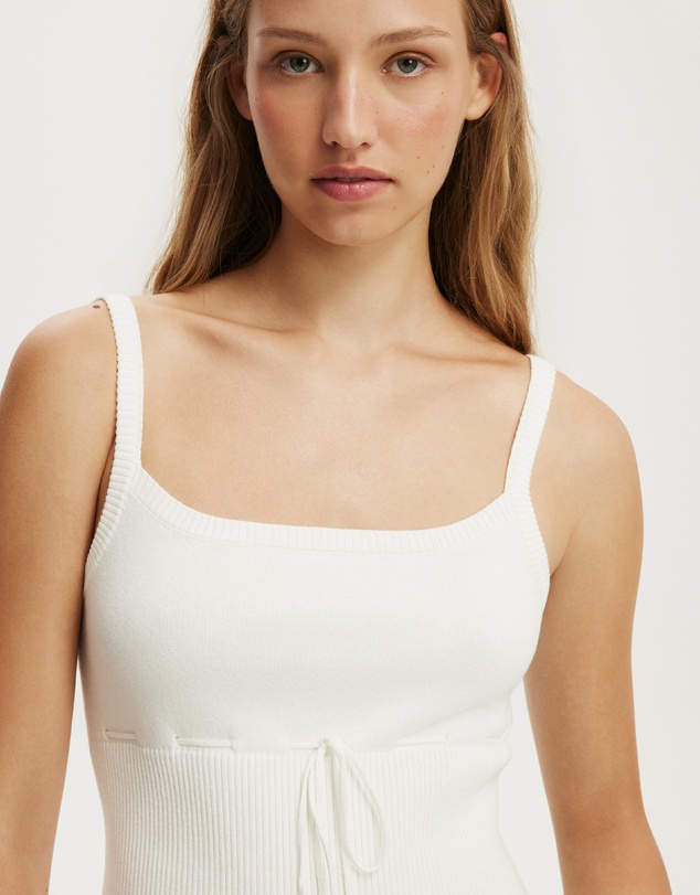 Cotton On - Knit Cami With Ruffle Hem