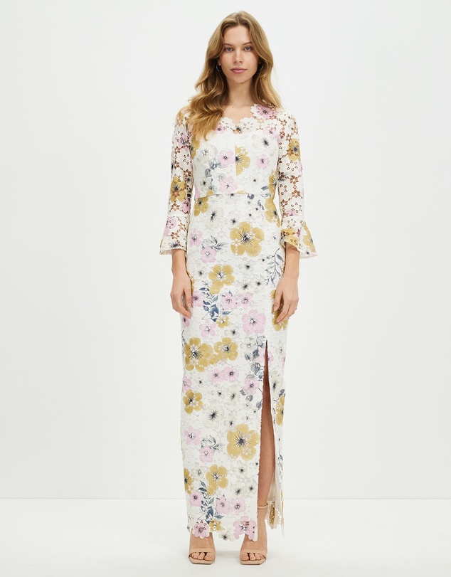Pink Ruby - Night Flower Maxi Dress