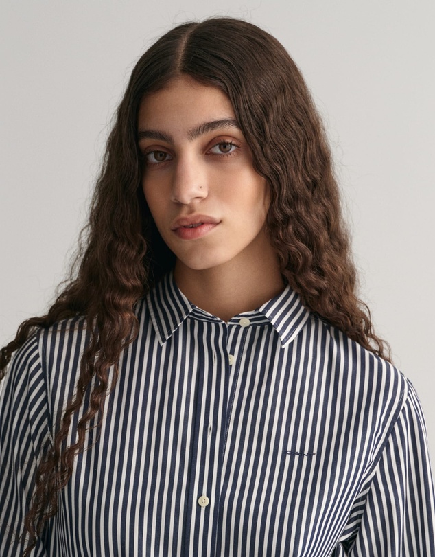 Gant - Regular Fit Striped Poplin Shirt