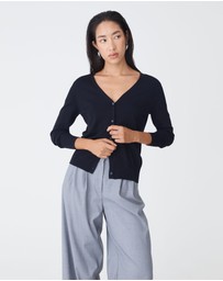 Forcast - Nicolette V-Neck Knit Cardigan