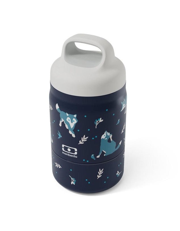 Monbento - Monbento Handy Kids Insulated Lunch Box with Compartments - Wolf