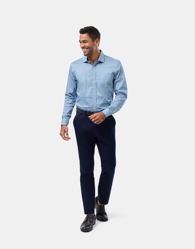 Brooksfield - Circle Motif Slim Fit Shirt