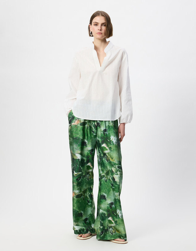 The Social Outfit - Silk Kai Pants - Verdant