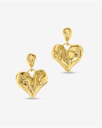 Jackie Mack - Lovebeat Heart Earrings