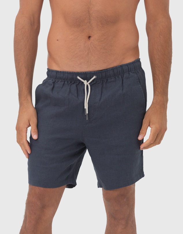 Coast Clothing - Linen Shorts - Charcoal Grey