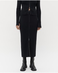 FRIEND of AUDREY - Ada Double End Zip Wool Skirt