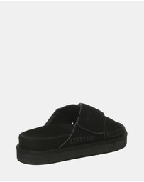 EVERAU - EverAU Ugg Lilac Cow Suede Upper Sandals
