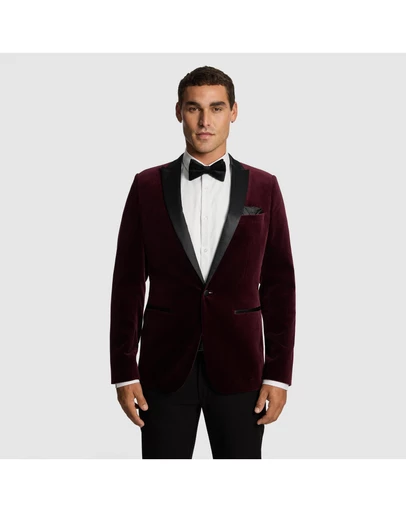 yd. - Milan Velvet Tuxedo Jacket