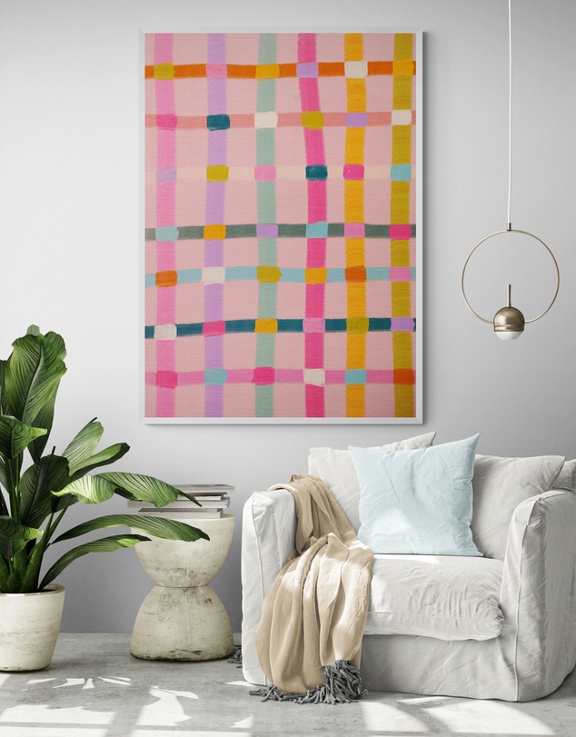 Inka Arthouse - Pink Abstract by Kartika Parmita Art Print