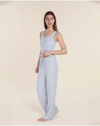 Gingerlilly - Liberty Ribbed Singlet Henley Top