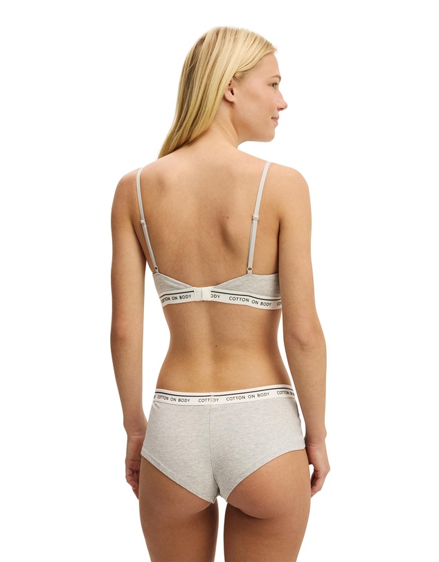 Cotton On Body - Branded Cotton Balconette Bralette