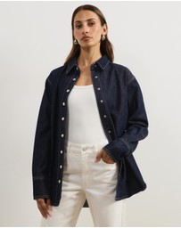 Atmos&Here - Romy Oversized Denim Shirt