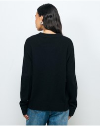 AERE - Zade Wool Blend Seam Detail Jumper