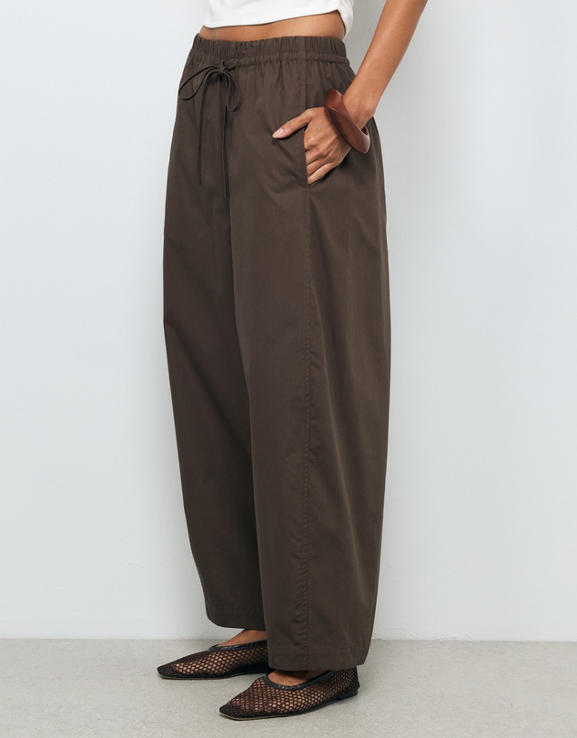AERE - Organic Cotton Barrel Leg Pants