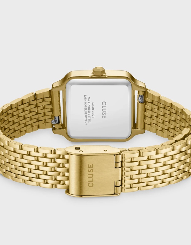 Cluse - Gracieuse Petite Gold Link & White Epoxy Bracelet Gift Set