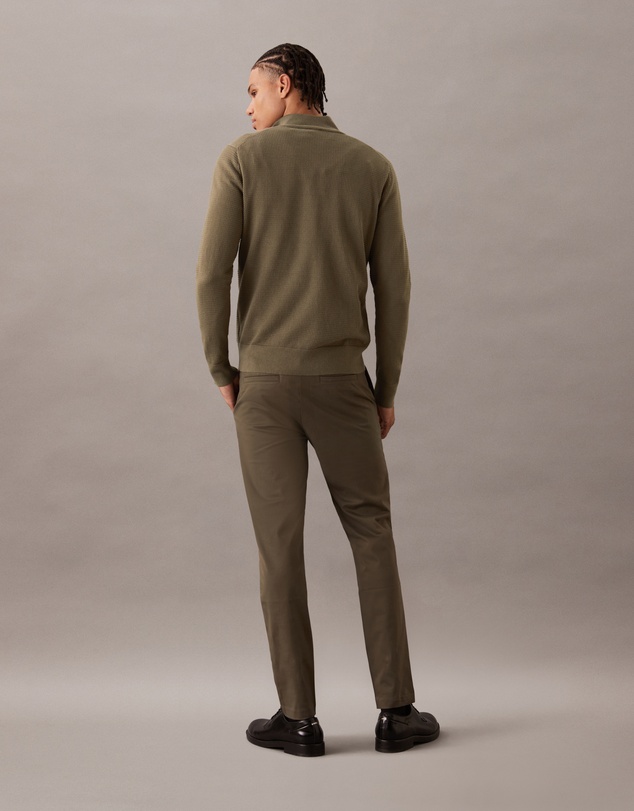 Calvin Klein - Waffle Quarter Zip Jumper