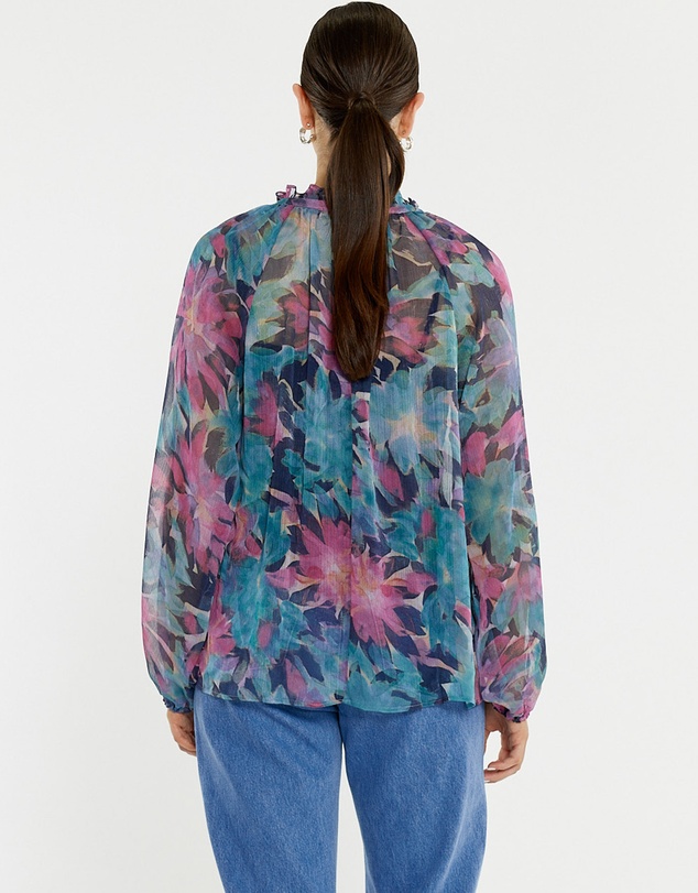 Sass - Willow Tie Front Blouse