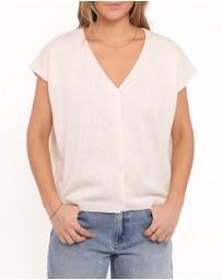 Petal & Pup - Mariana Knit Vest - Cream