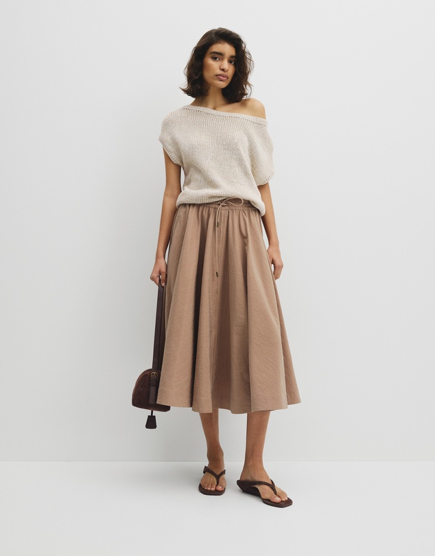 Country Road - Parachute Midi Zip Skirt