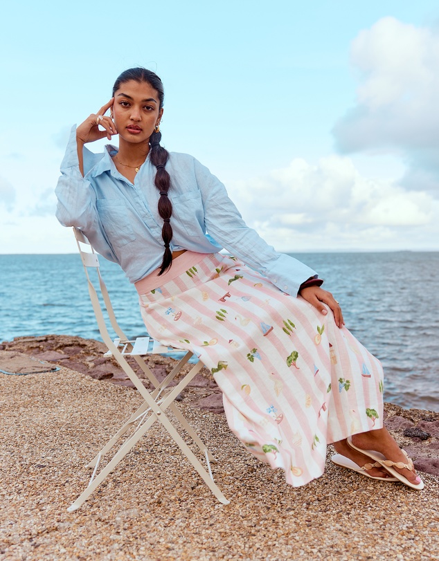 SMWR. by The Somewhere Co - Boat Days Maxi Skirt