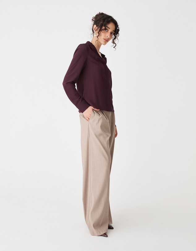 Forcast - Claudia Pleat Neck Blouse