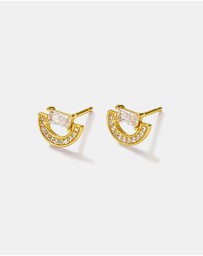 Ichu - Arched gold stud