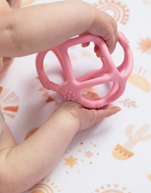 Playground - Silicone Teething Ball - Light Pink