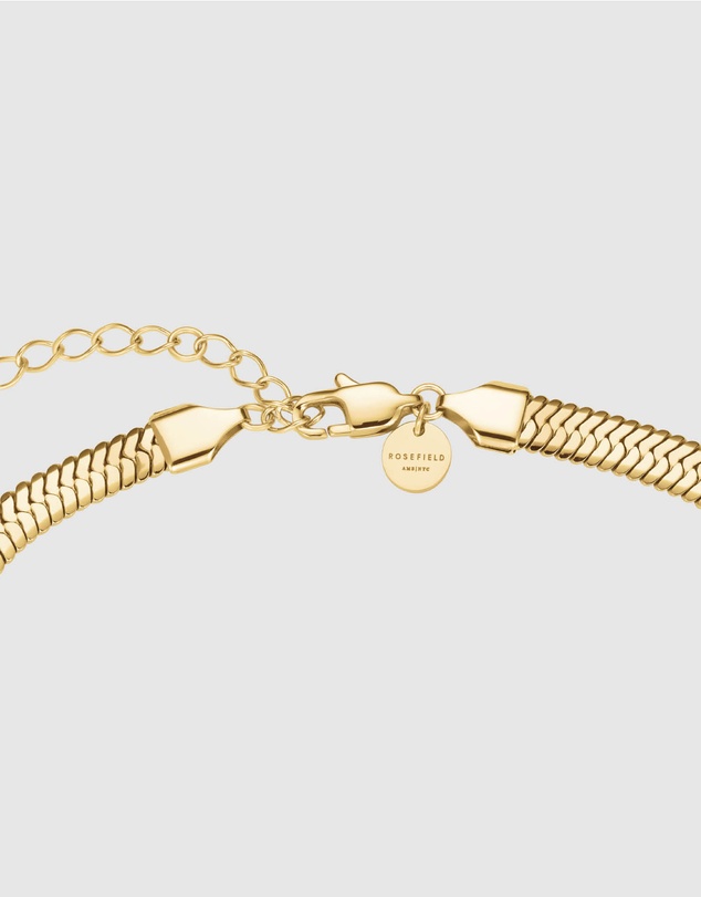 Rosefield - Large Snake Gold-Tone Necklace