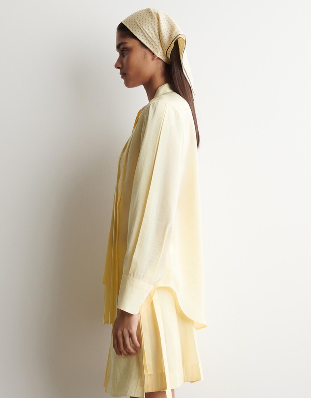 COS - Pleated Bow-Detail Blouse