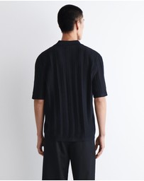 COS - Striped Knitted Linen Shirt