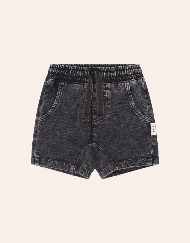Huxbaby - Denim Knit Gusset Shorts - Babies-Kids