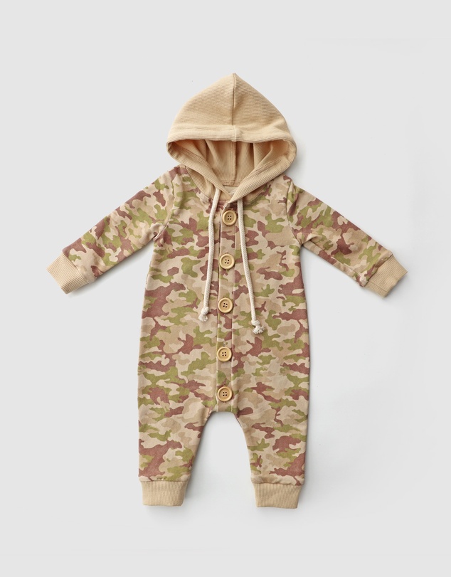 WITH LOVE FOR KIDS - Hooded All In One - Babies
