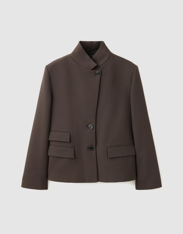 M.N.G - Houndstooth Blazer with High Neck