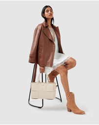 Belle & Bloom - BFF Belted Leather Jacket
