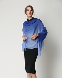 Ozwear Connection Uggs - Ugg 100% Merino Wool Tie Dye Scarf Sky and Blue