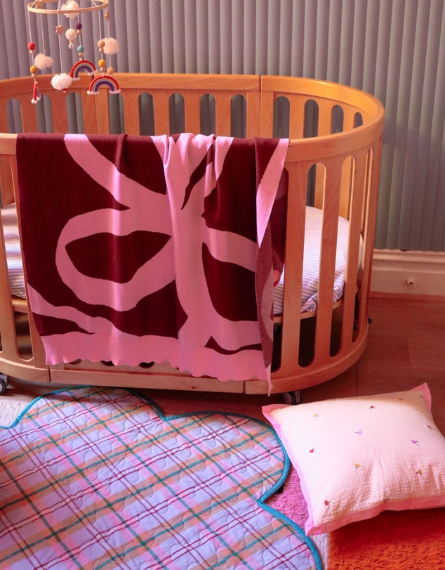 Mosey Me - Ribbon Knitted Baby Blanket
