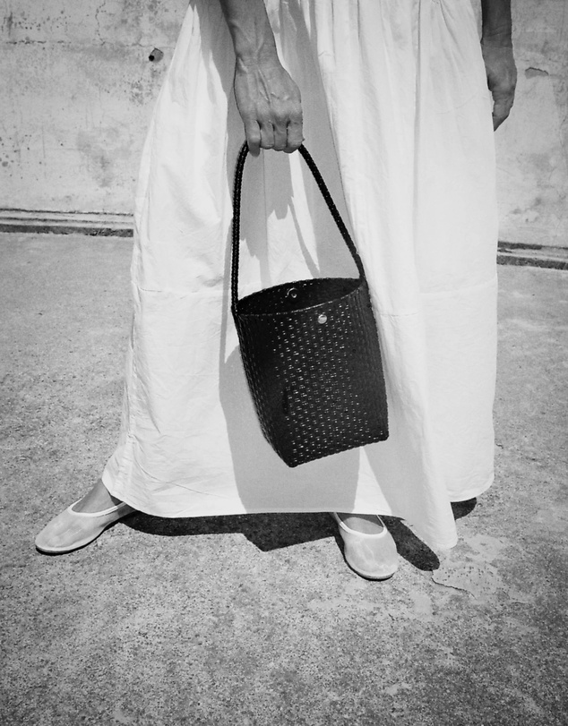 Mimmi Terra - Woven Bucket Bag Nera