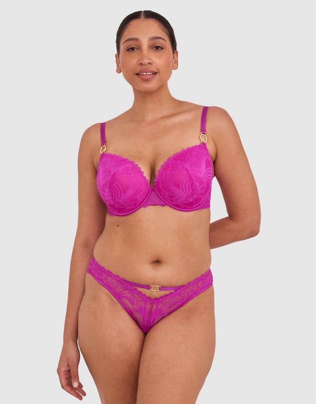 Bras N Things - Gia Brazilian Knicker - Purple