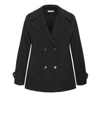 City Chic - Lola Short Melton Coat