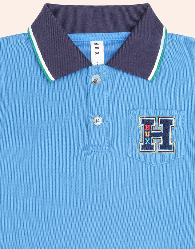 Huxbaby - Collegiate Pique Polo - Babies-Teens