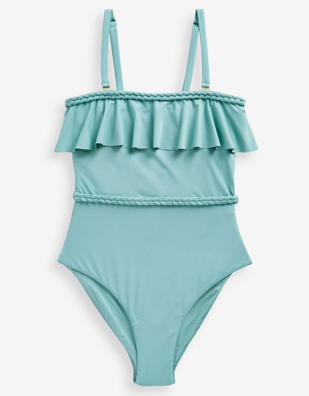 NEXT - Plaited Bandeau Tummy Control Swimsuit