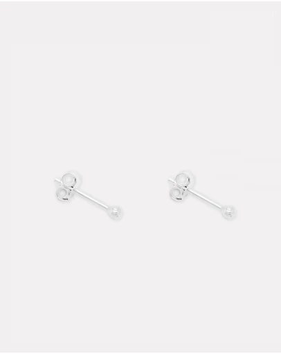 Ichu - Large Silver Ball Studs