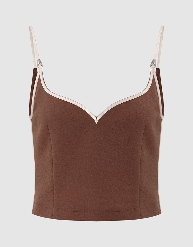 Paris Georgia - Heart Singlet With Pebble