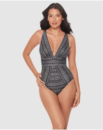 Miraclesuit Swimwear  - Elysium Odyssey Plunge Tummy Control Shaping Swimsuit